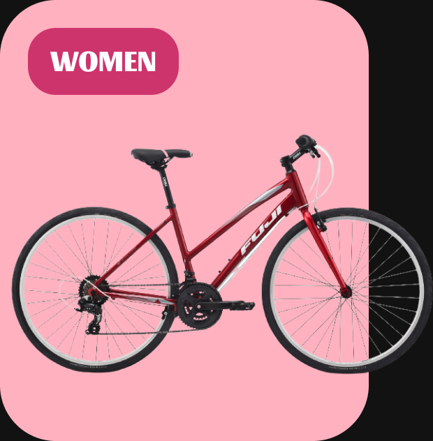 woman cycles